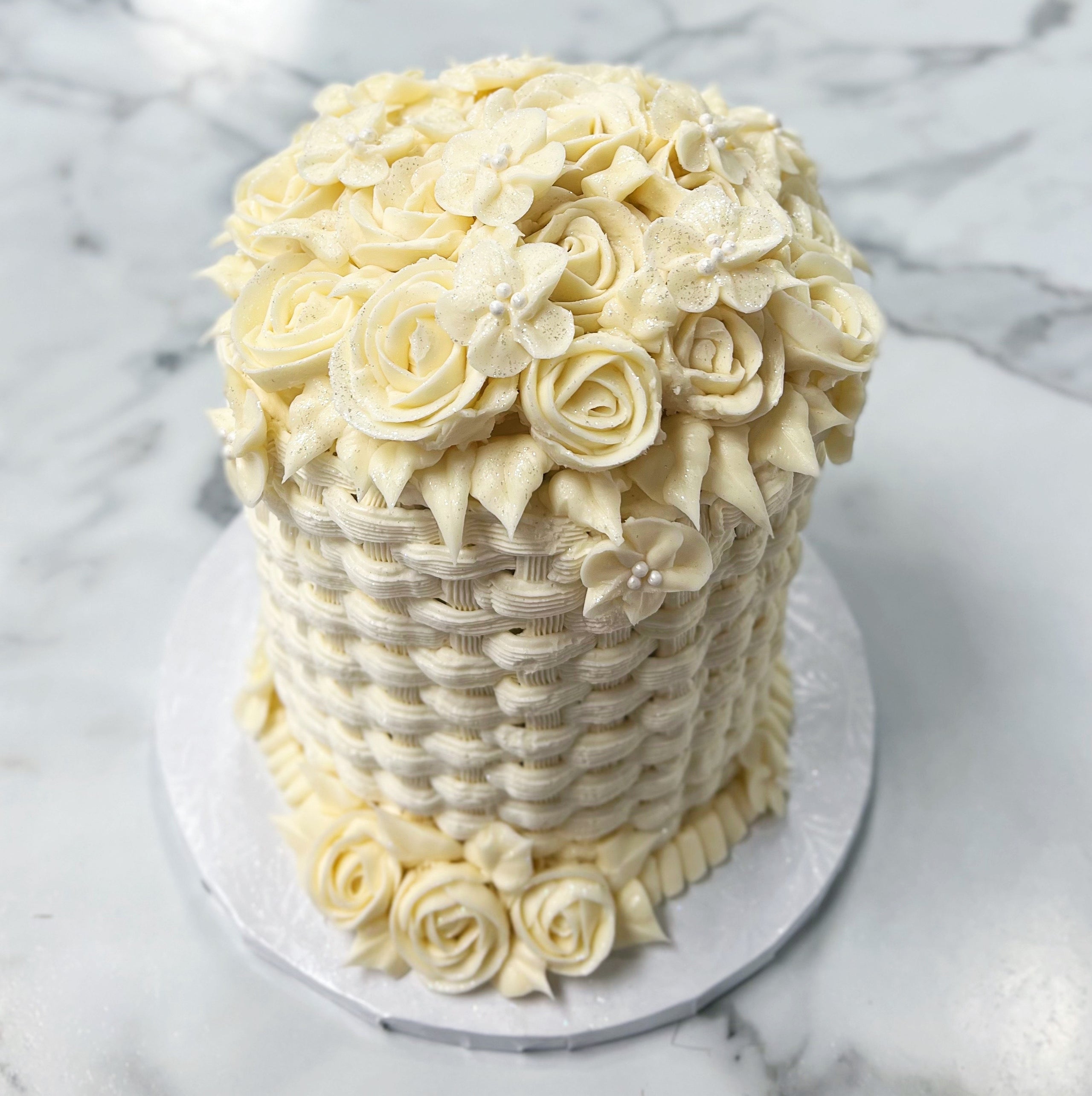 Flower Basket Basketweave Piping Pre-Order Only! Basket Weave